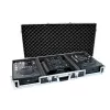 Flightcase Roadinger 30125346 controlador DJ contrachapado negro plata