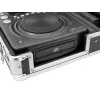 Flightcase Roadinger 30125346 controlador DJ contrachapado negro plata