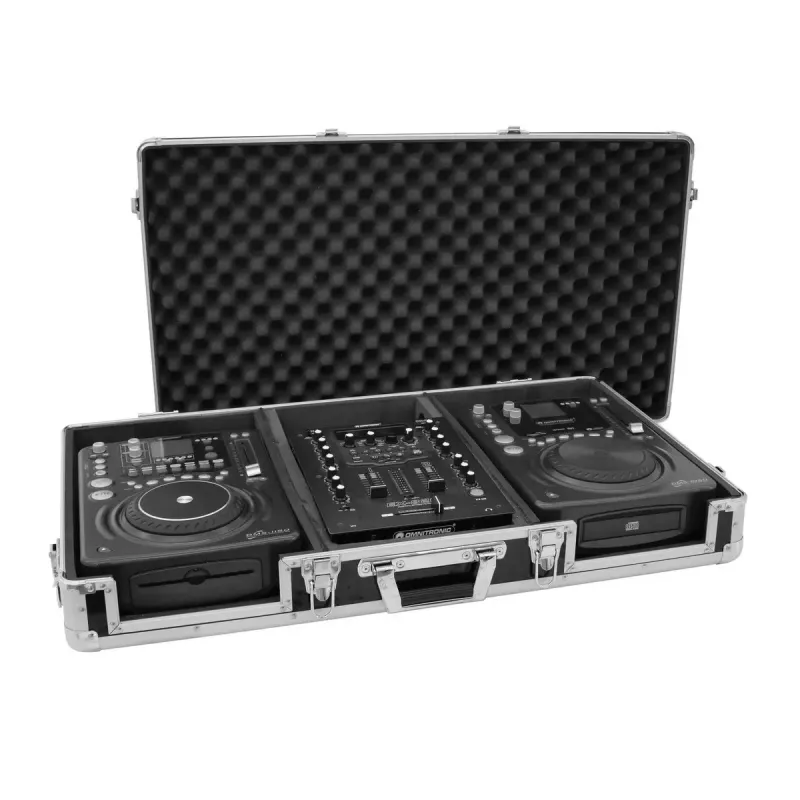 Hardcase Roadinger 30125342 para controlador DJ contrachapado negro plata