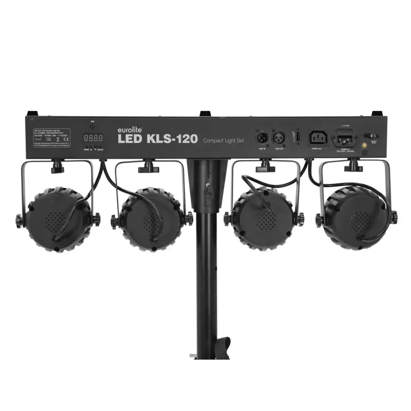 Foco para carril Eurolite 42109606 LED para interior redondo negro