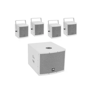 Altavoz Omnitronic 20000758 blanco con cable y sin cable