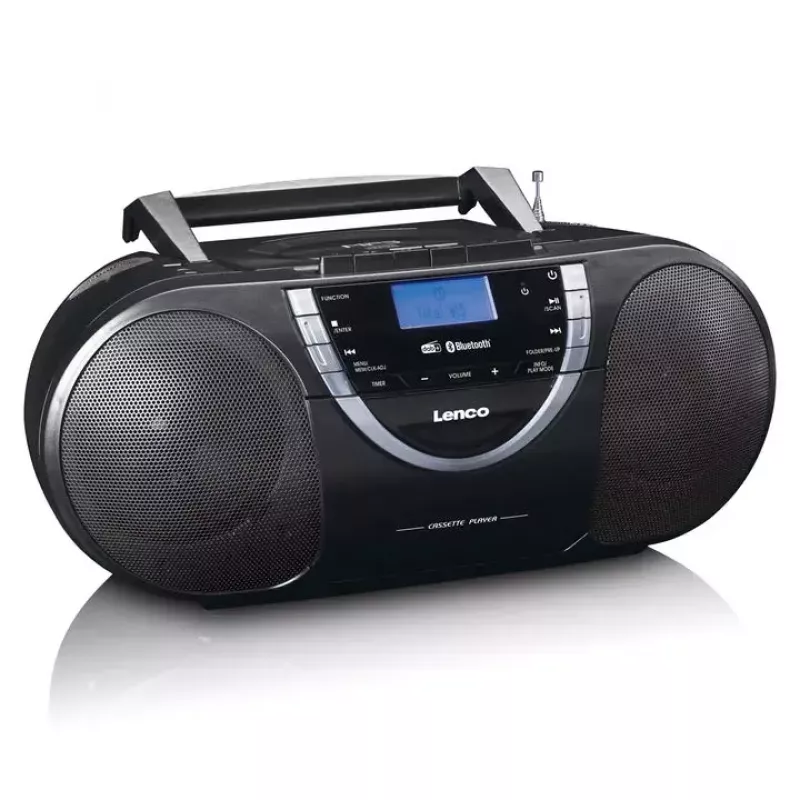 Reproductor de CD personal Lenco SCD-600 negro plata DAB+ FM PLL