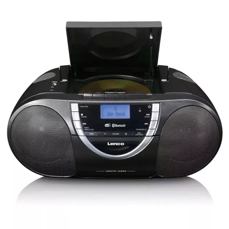 Reproductor de CD personal Lenco SCD-600 negro plata DAB+ FM PLL