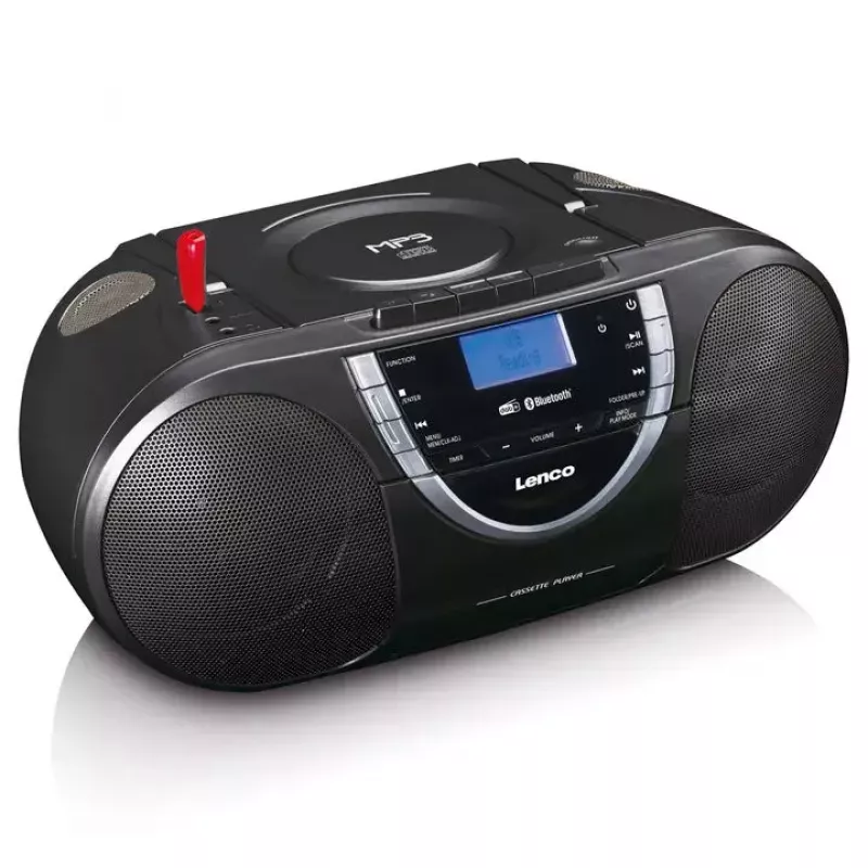 Reproductor de CD personal Lenco SCD-600 negro plata DAB+ FM PLL
