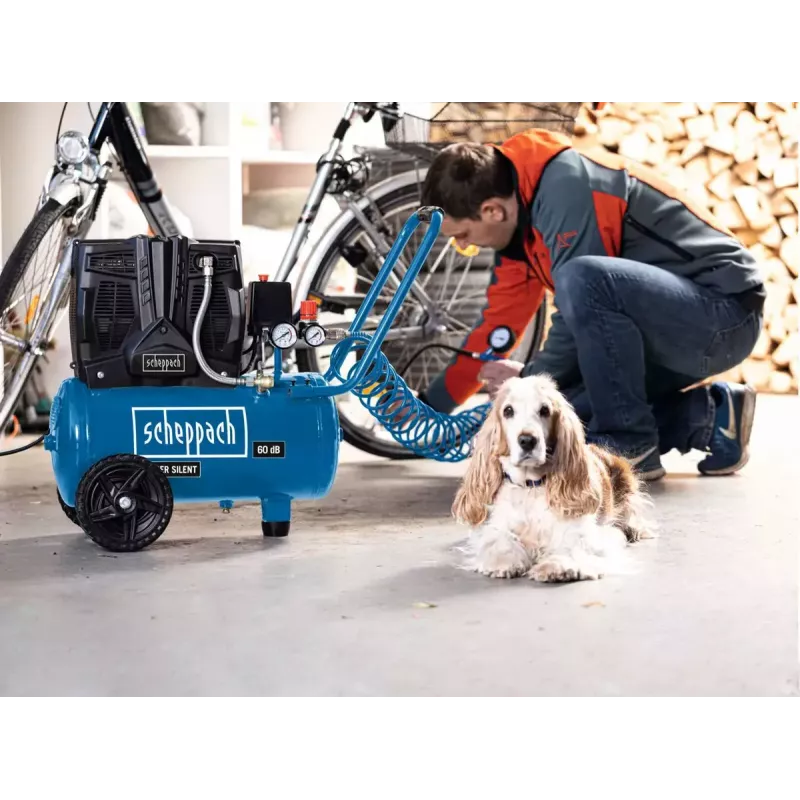 Compresor de aire Scheppach HC25Si 1100 W 230 l/min 8 bar 24 L