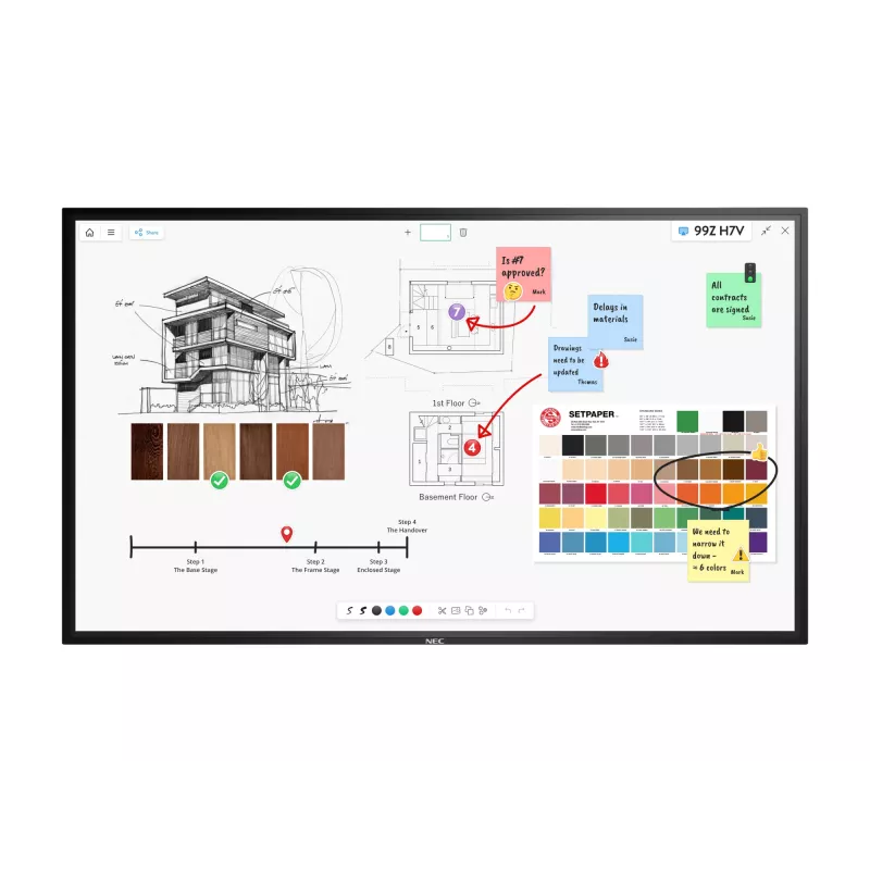 NEC MultiSync M861 IGB pantalla plana digital signage 2,18 m (86