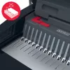 GBC CombBind CB25 encuadernadora de canutillo de plástico, negra/plateada/roja