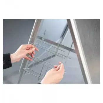 FRANKEN Standard soporte para pósteres BSA1, DIN A1 594 x 841 mm, estructura de 4 patas, interior/exterior