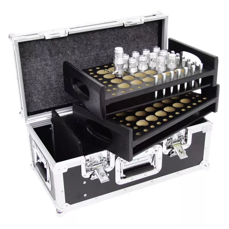 Flightcase Roadinger 30126500 contrachapado negro plata 8,8 kg