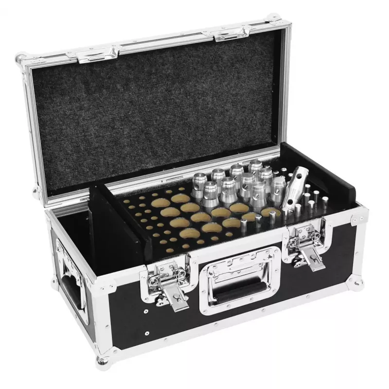 Flightcase Roadinger 30126500 contrachapado negro plata 8,8 kg