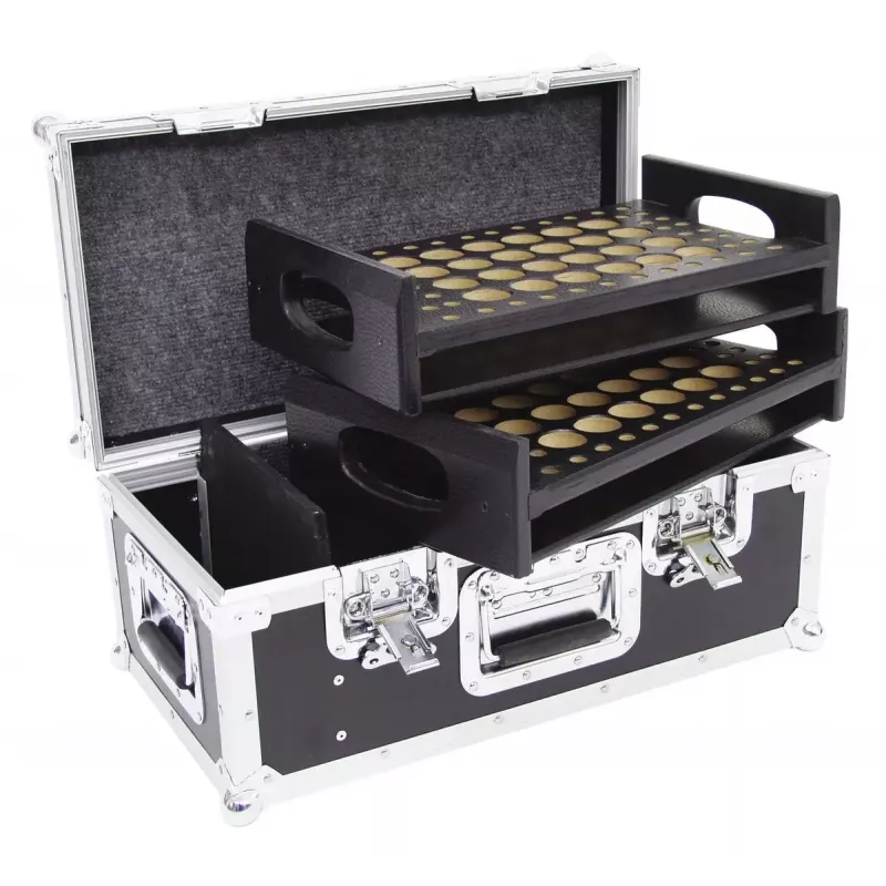 Flightcase Roadinger 30126500 contrachapado negro plata 8,8 kg