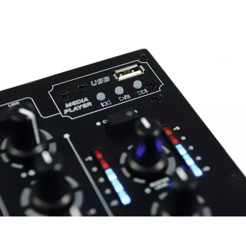 Mesa de mezclas de audio Omnitronic 10006879 3 canales 20 - 20000 Hz negro