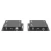 Manhattan 1080p HDMI KVM over IP Extender Kit, extiende señal 1080p@60Hz hasta 120 m con un solo cable Ethernet Cat6 o una red con IP, transmisor y receptor, conectores USB-A para PC/ratón/teclado, negro, tres años de garantía