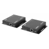 Manhattan 1080p HDMI KVM over IP Extender Kit, extiende señal 1080p@60Hz hasta 120 m con un solo cable Ethernet Cat6 o una red con IP, transmisor y receptor, conectores USB-A para PC/ratón/teclado, negro, tres años de garantía