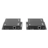 Manhattan 1080p HDMI KVM over IP Extender Kit, extiende señal 1080p@60Hz hasta 120 m con un solo cable Ethernet Cat6 o una red con IP, transmisor y receptor, conectores USB-A para PC/ratón/teclado, negro, tres años de garantía