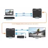 Manhattan 1080p HDMI KVM over IP Extender Kit, extiende señal 1080p@60Hz hasta 120 m con un solo cable Ethernet Cat6 o una red con IP, transmisor y receptor, conectores USB-A para PC/ratón/teclado, negro, tres años de garantía
