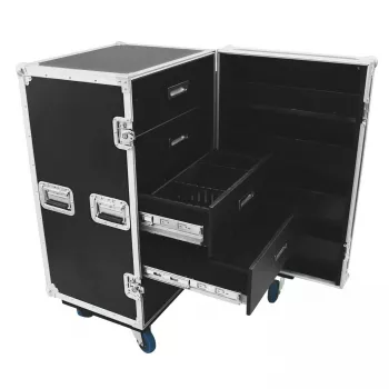 Flightcase Roadinger 30126428 contrachapado negro plata 59,4 kg