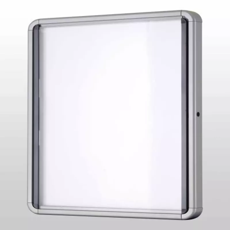 Nobo Premium Plus panel de información magnético con cerradura y puerta abatible 8xA4
