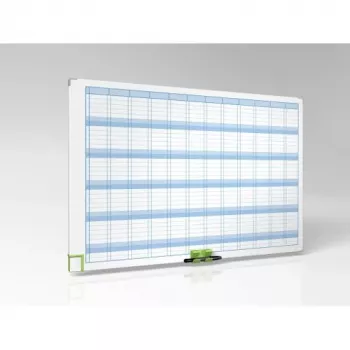 Nobo Performance planificador anual, año, azul, blanco, 900 mm, 600 mm, 3,12 kg, 720 mm