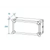 Maleta rígida Roadinger 30107204 aluminio negro plata 525x550x270mm