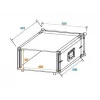 Maleta rígida Roadinger 30107204 aluminio negro plata 525x550x270mm