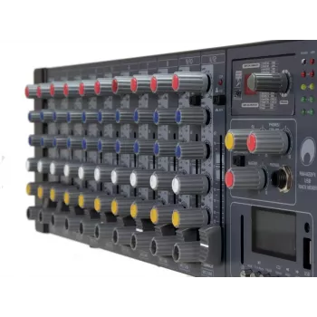Mezclador Omnitronic RM-1422FX 12 canales 20 - 20000 Hz negro