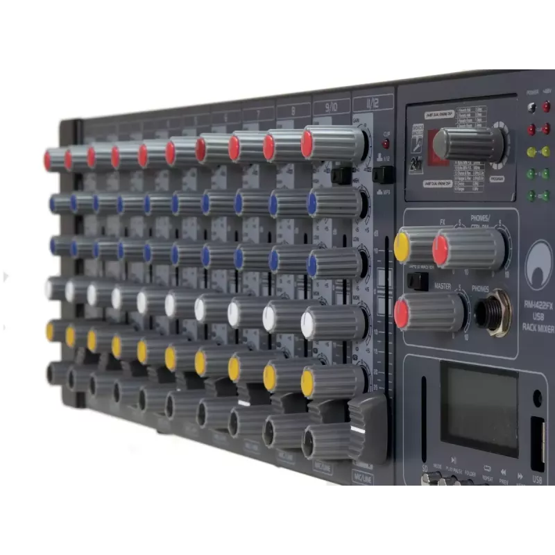Mezclador Omnitronic RM-1422FX 12 canales 20 - 20000 Hz negro
