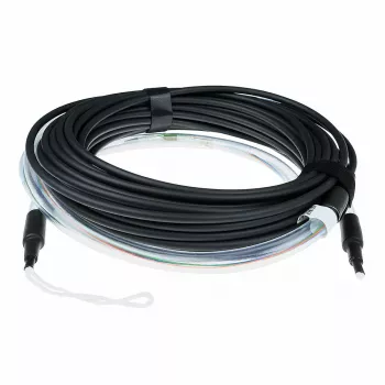 ACT cable monomodo 9/125 OS2 de interior/exterior de 140 metros 24 fibras con conectores LC