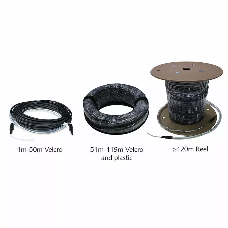 ACT cable monomodo 9/125 OS2 de interior/exterior de 140 metros 24 fibras con conectores LC