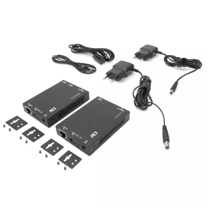 Set extensor HDMI over CAT ACT AC7852 — extensión de señal HDMI hasta 150 m por CAT5e