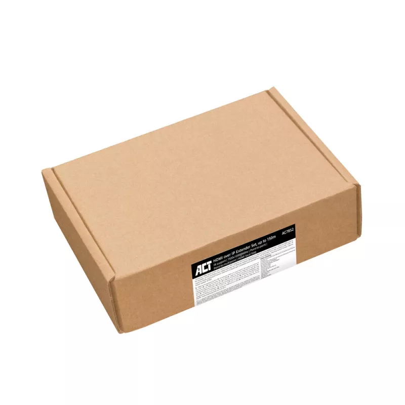 Set extensor HDMI over CAT ACT AC7852 — extensión de señal HDMI hasta 150 m por CAT5e