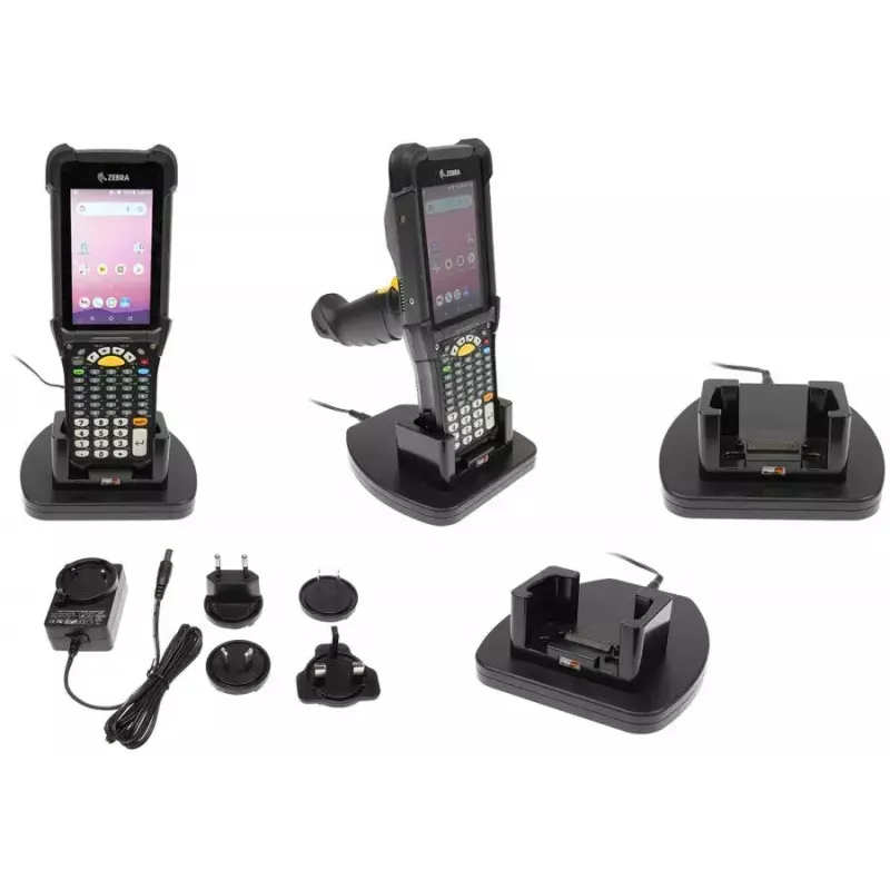 Brodit 216283 base de carga para MC9300, MC9400, con fuente de alimentación y enchufes UE/UK/EE. UU.