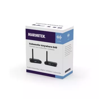 Marmitek Subwoofer Anywhere 640 – transmisor y receptor de audio inalámbrico para subwoofer