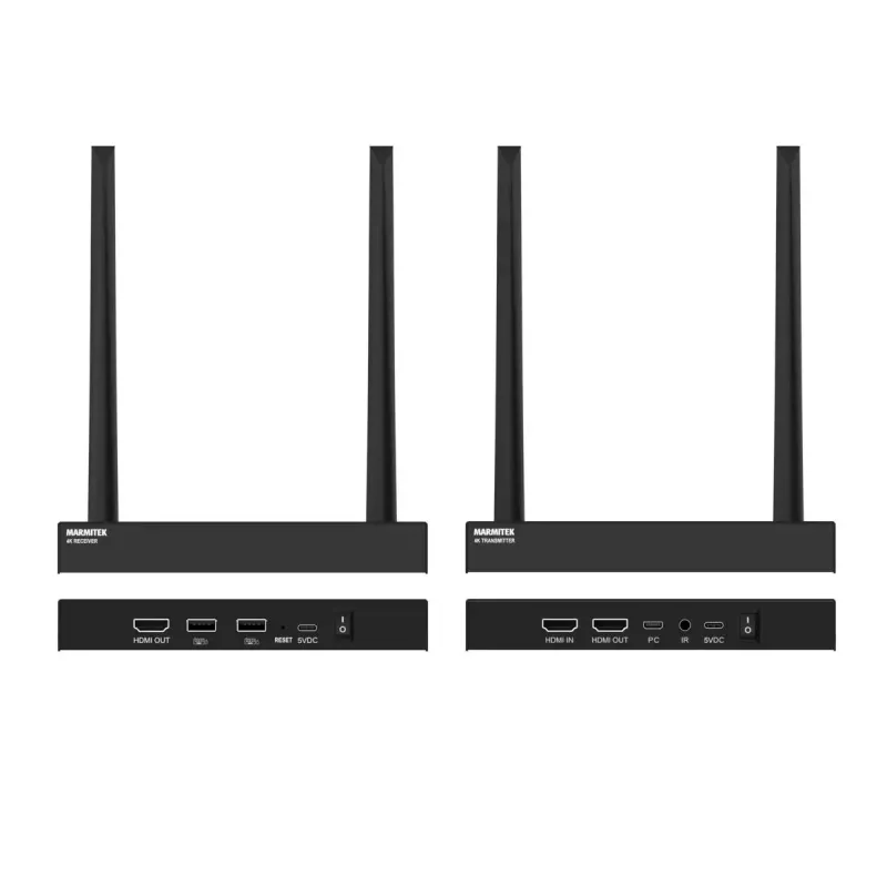 Transmisor y receptor AV inalámbrico Marmitek TV Anywhere 4K negro