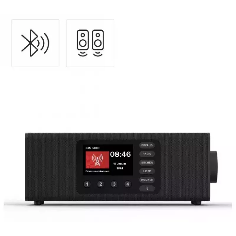 Radio personal Hama DR2002BT Digital Tuner DAB DAB+ FM 10W