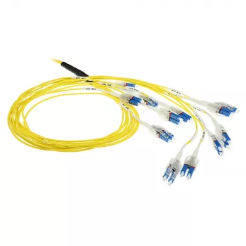 ACT 50 metros Monomodo 9/125 OS2 Cable de fibra óptica preensamblado 24F LC Polarity Twist