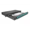 Caja de empalme de fibra óptica DeLOCK 67007 negro metal 482x220x44mm