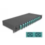Caja de empalme de fibra óptica DeLOCK 67007 negro metal 482x220x44mm