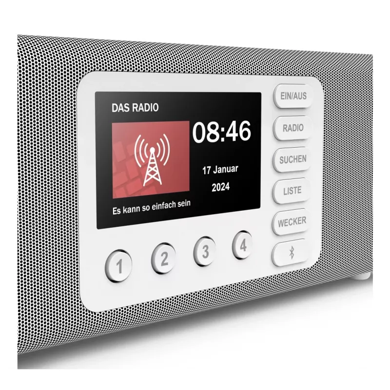 Radio personal Hama DR2002 DAB DAB+ FM 10W pantalla TFT