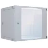 Intellinet 713870 armario de red de pared de doble sección de 19 pulgadas, 12U, gris RAL 7035