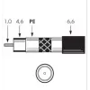 Cable coaxial Televes SK2003plus 100m Negro