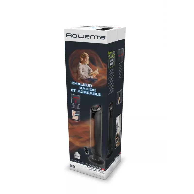 Rowenta Intense Comfort Hot SO9420 ventilador-calefactor eléctrico de interior Negro 2400 W