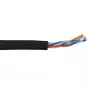 Cable de parcheo ACT CAT5E U/UTP flexible Negro 305 m