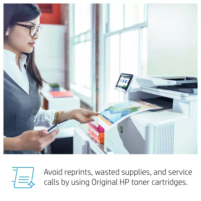 HP Color LaserJet Pro MFP M479fdw, imprimir, copiar, escanear, fax, correo electrónico, escanear a correo electrónico/PDF; impresión dúplex; ADF de 50 hojas sin curvatura