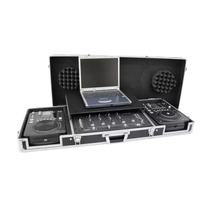 Flightcase Roadinger 3012534A contrachapado negro plata 10,6 kg