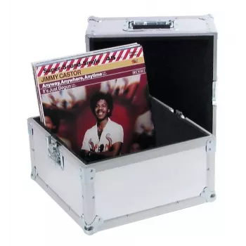 Hardcase Roadinger 30110025 para discos de vinilo contrachapado aluminio 375x375x440mm