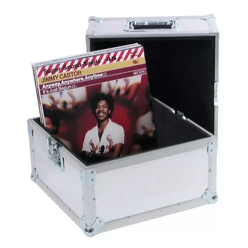Hardcase Roadinger 30110025 para discos de vinilo contrachapado aluminio 375x375x440mm
