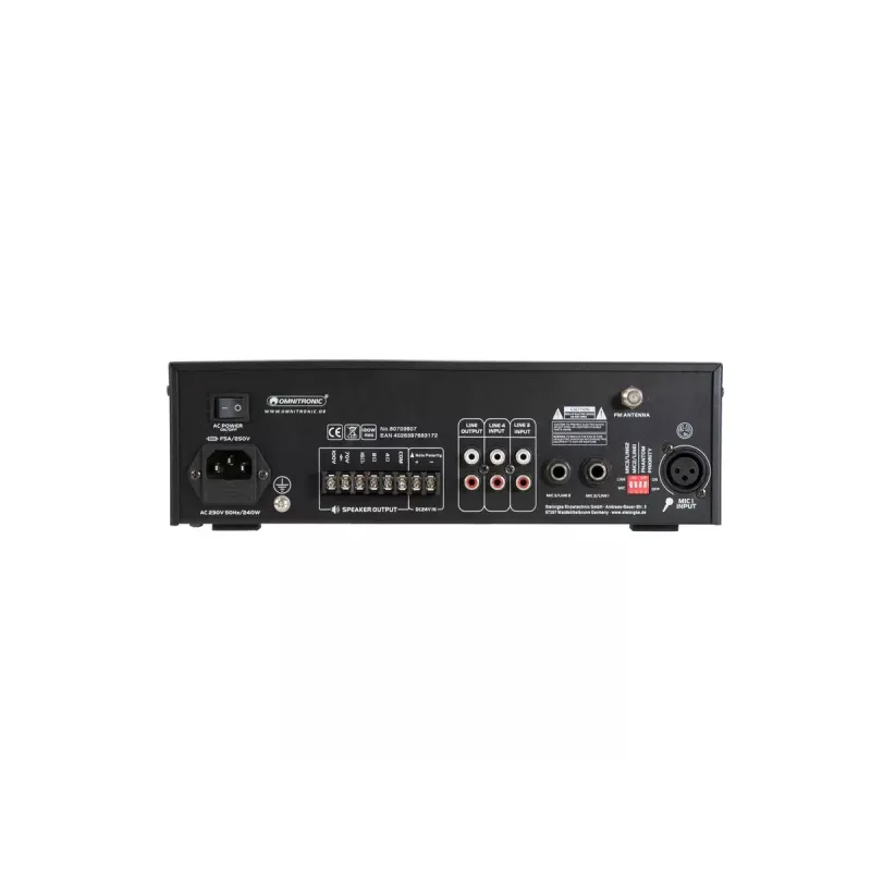 Amplificador de audio Omnitronic 80709607 Performance/Escenario negro