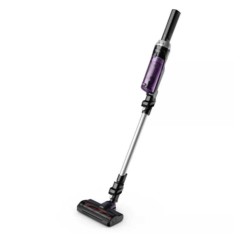 Rowenta RH1129 aspirador de escoba 2 en 1 batería en seco sin bolsa 0,4 L 100 W morado, aluminio