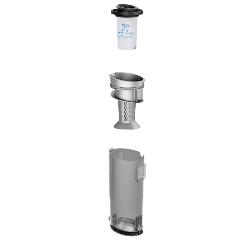 Rowenta RH1129 aspirador de escoba 2 en 1 batería en seco sin bolsa 0,4 L 100 W morado, aluminio